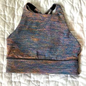 Lululemon High Neck Energy Bra in Multi